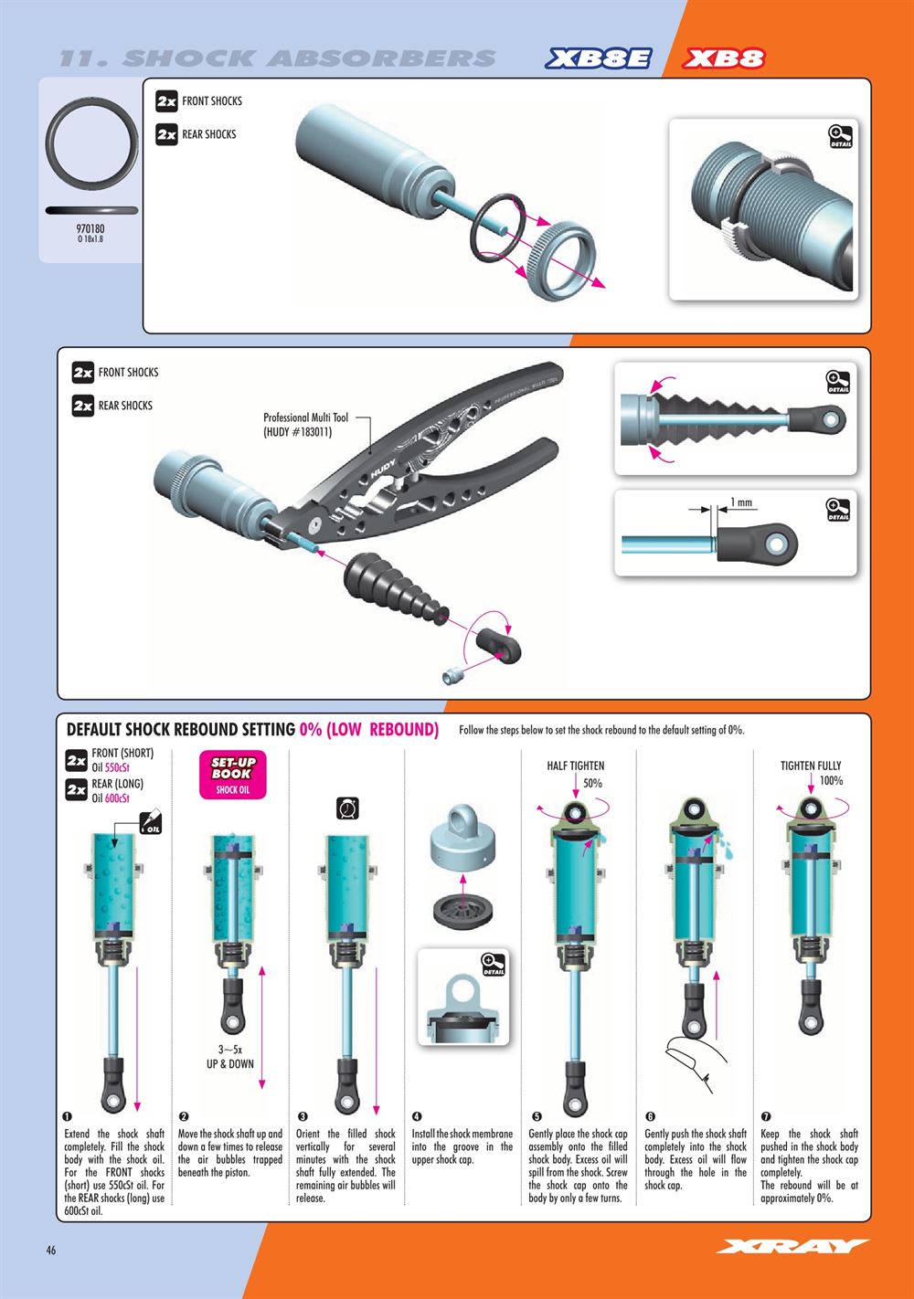 Xray - XB8E 2020 (XB8E'20) - Manual - Page 46