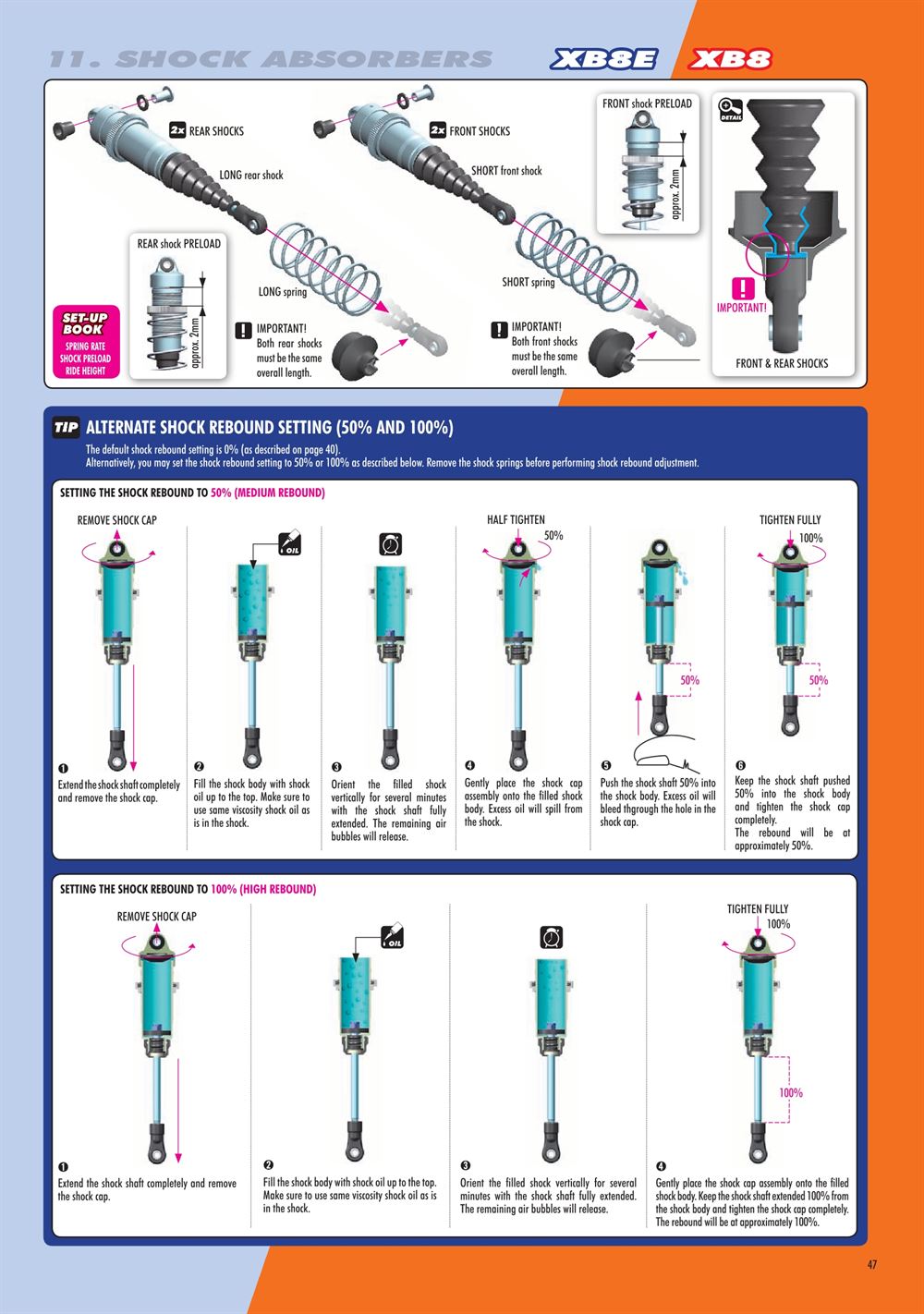 Xray - XB8E 2020 (XB8E'20) - Manual - Page 47