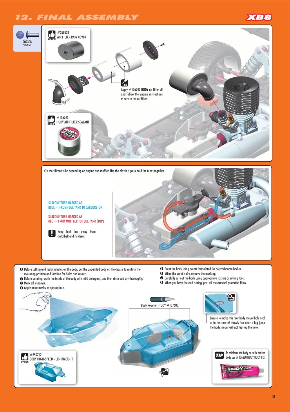 Xray - XB8E 2020 (XB8E'20) - Manual - Page 51