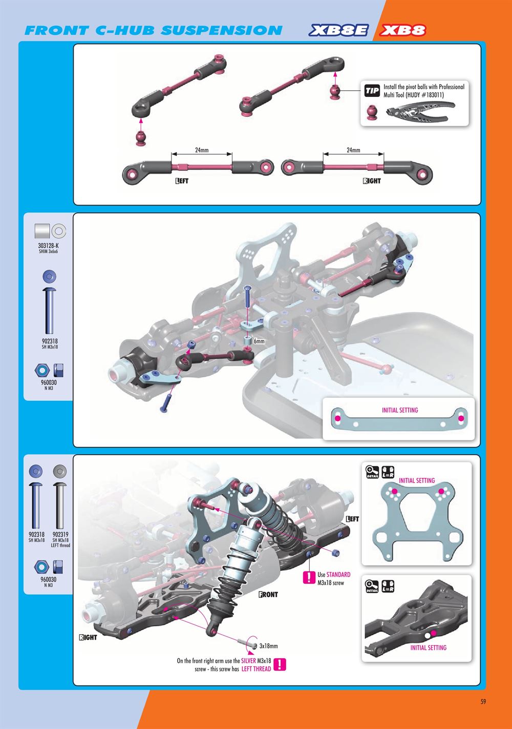 Xray - XB8E 2020 (XB8E'20) - Manual - Page 59