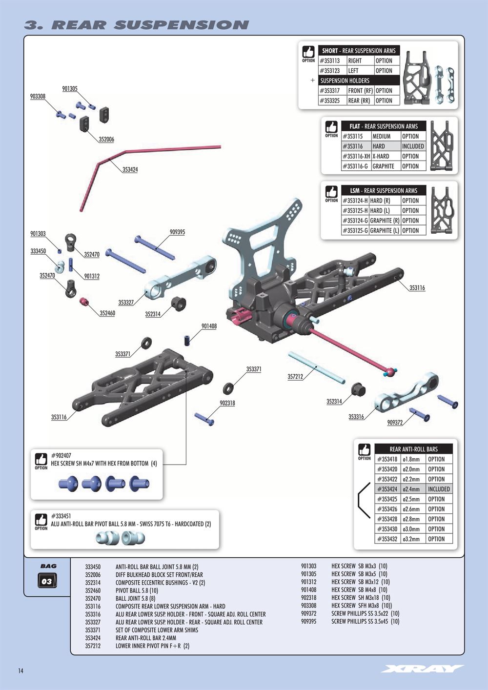 Xray - XB8E 2021 (XB8E'21) - Manual - Page 14