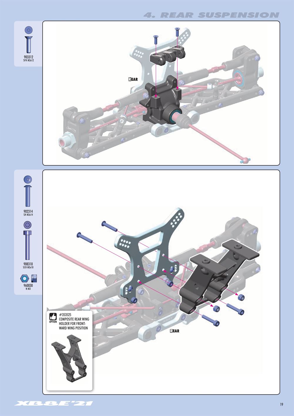 Xray - XB8E 2021 (XB8E'21) - Manual - Page 19