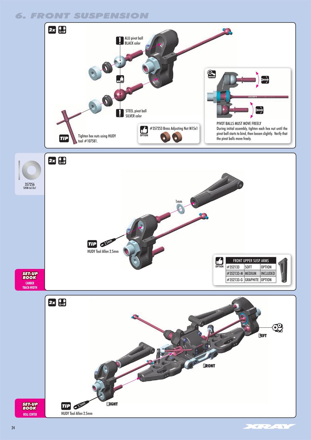 Xray - XB8E 2021 (XB8E'21) - Manual - Page 24