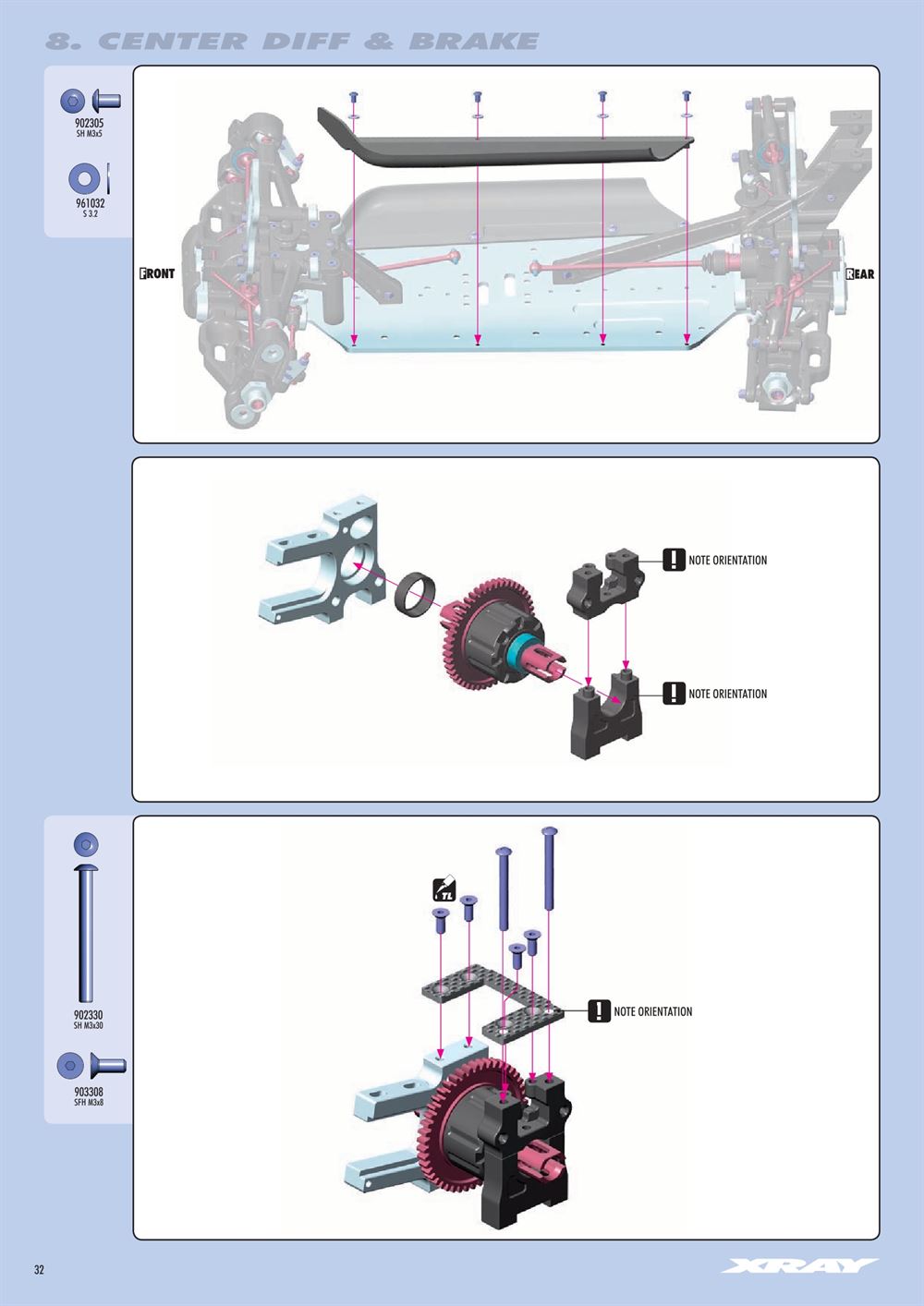 Xray - XB8E 2021 (XB8E'21) - Manual - Page 32
