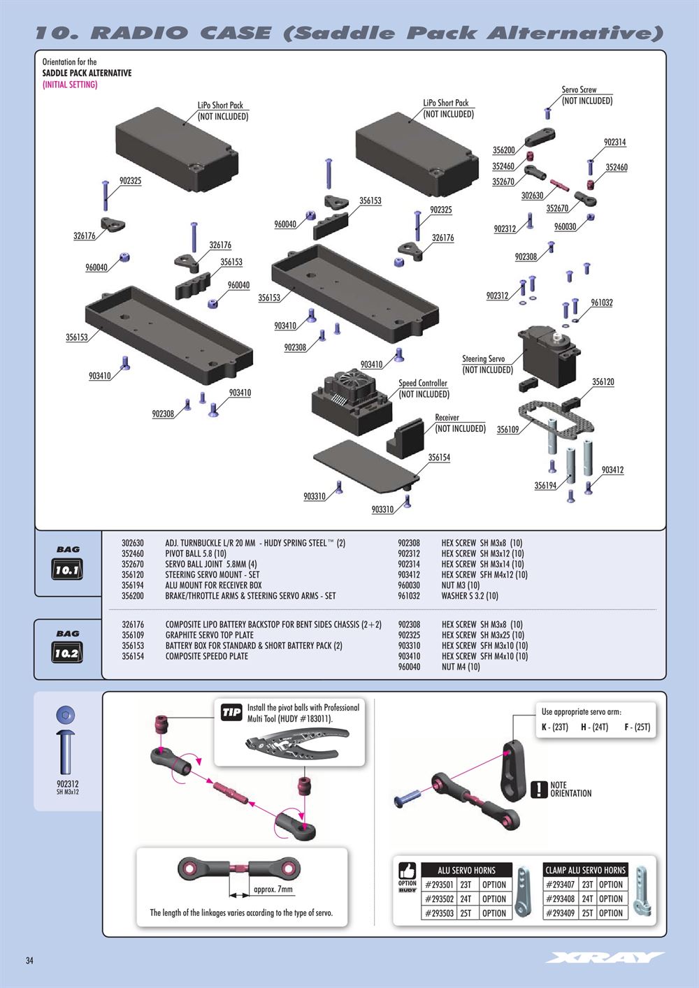 Xray - XB8E 2021 (XB8E'21) - Manual - Page 34