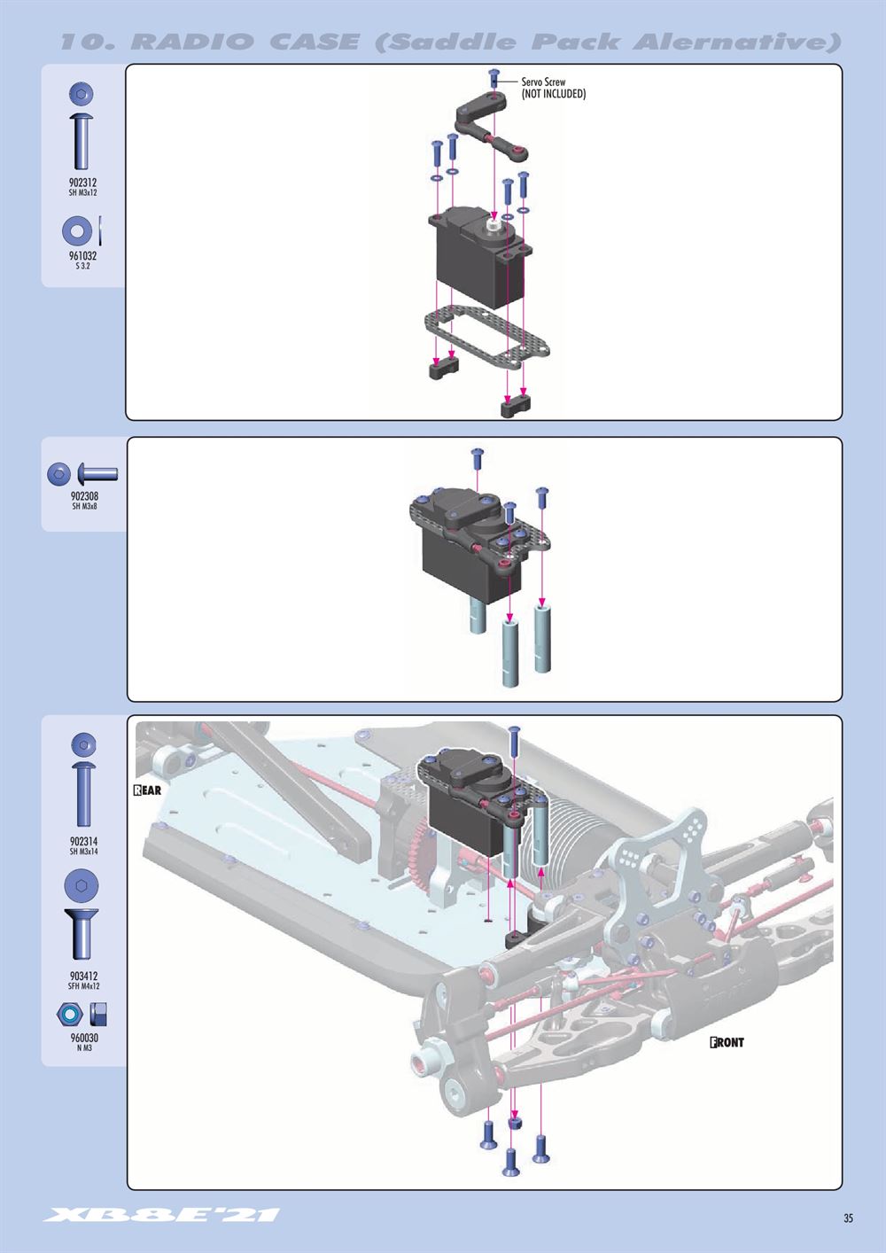 Xray - XB8E 2021 (XB8E'21) - Manual - Page 35