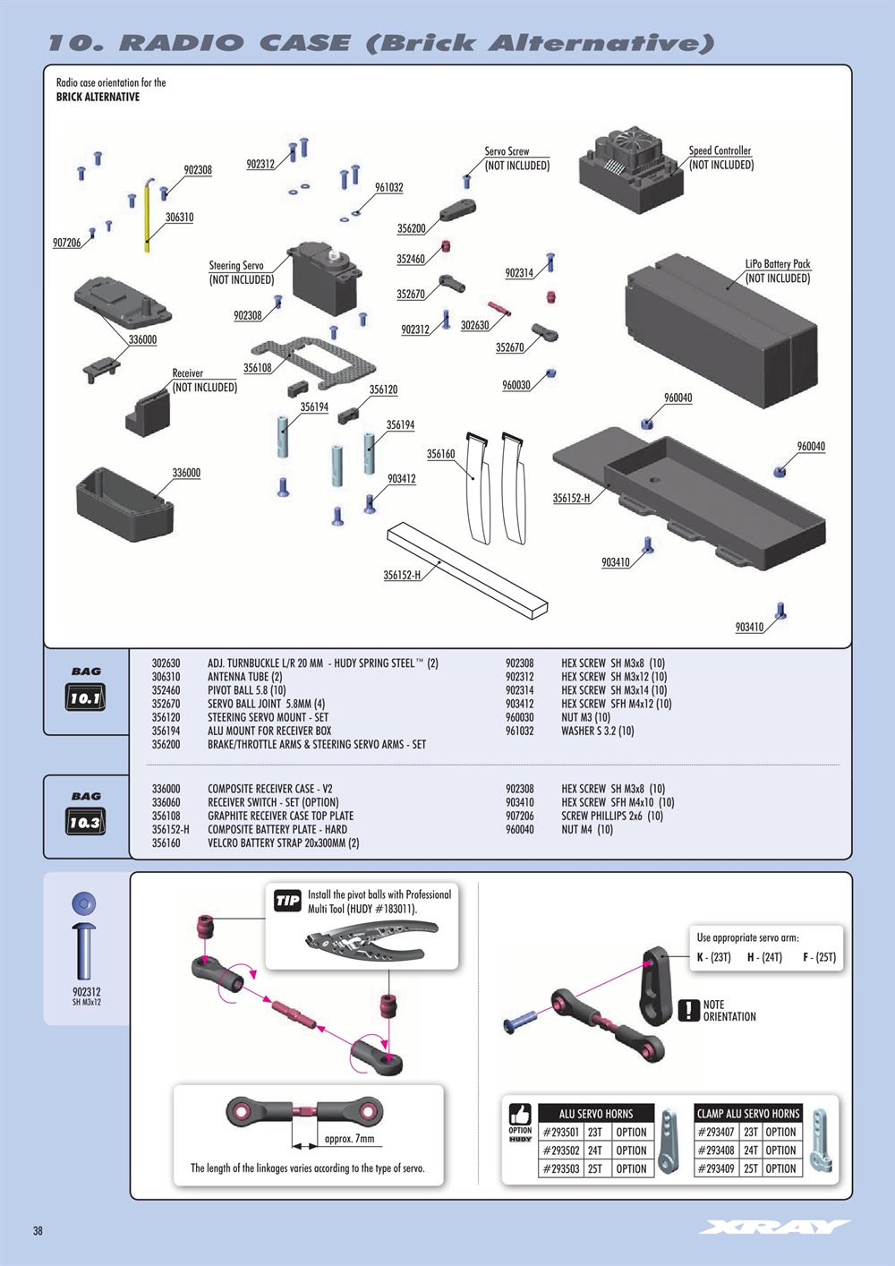 Xray - XB8E 2021 (XB8E'21) - Manual - Page 38