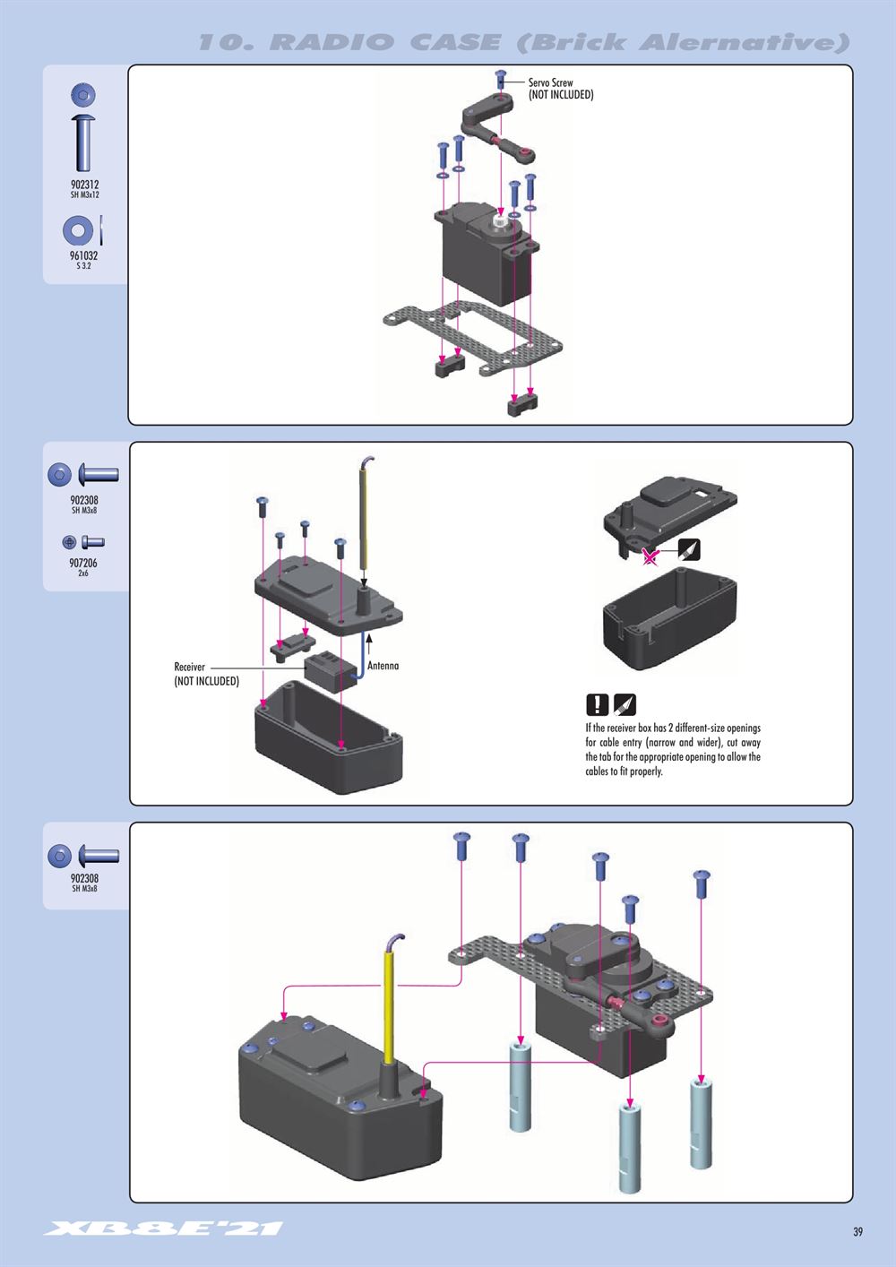Xray - XB8E 2021 (XB8E'21) - Manual - Page 39