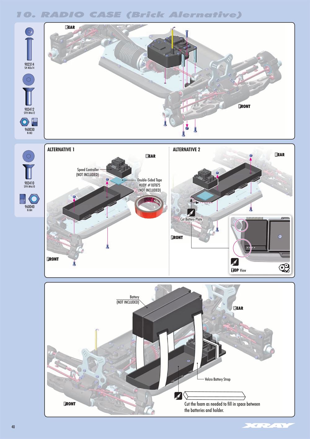 Xray - XB8E 2021 (XB8E'21) - Manual - Page 40