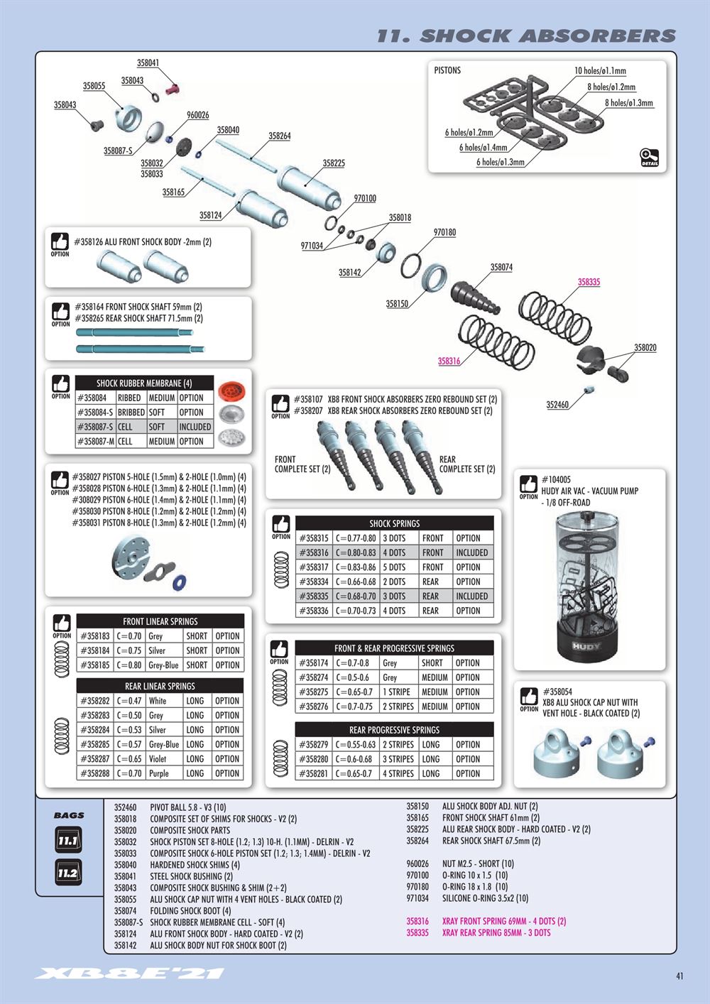 Xray - XB8E 2021 (XB8E'21) - Manual - Page 41