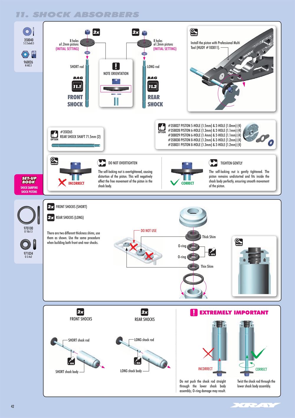 Xray - XB8E 2021 (XB8E'21) - Manual - Page 42