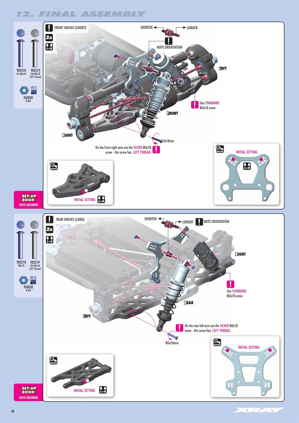 Xray - XB8E 2021 (XB8E'21) - Manual - Page 46