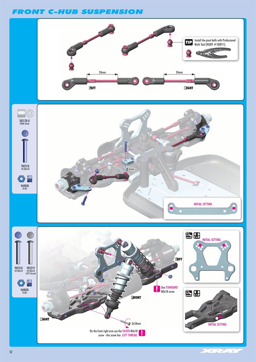 Xray - XB8E 2021 (XB8E'21) - Manual - Page 52