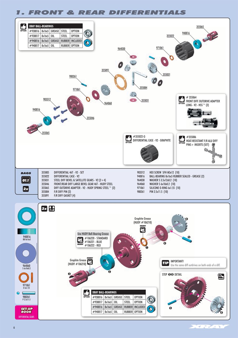 Xray - XB8E 2022 (XB8E'22) - Manual - Page 6