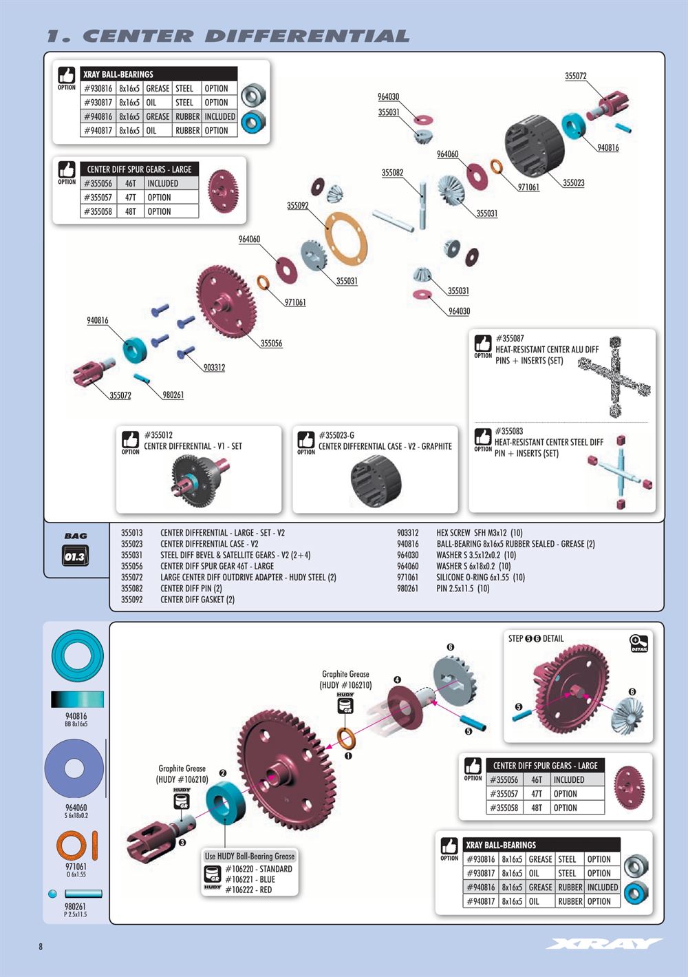 Xray - XB8E 2022 (XB8E'22) - Manual - Page 8