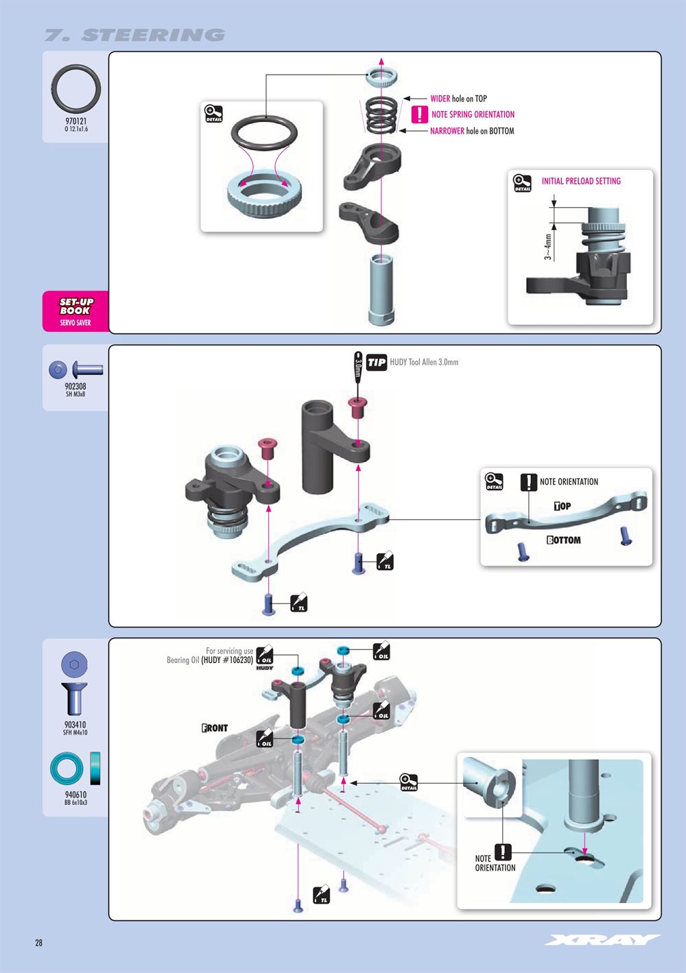 Xray - XB8E 2022 (XB8E'22) - Manual - Page 28