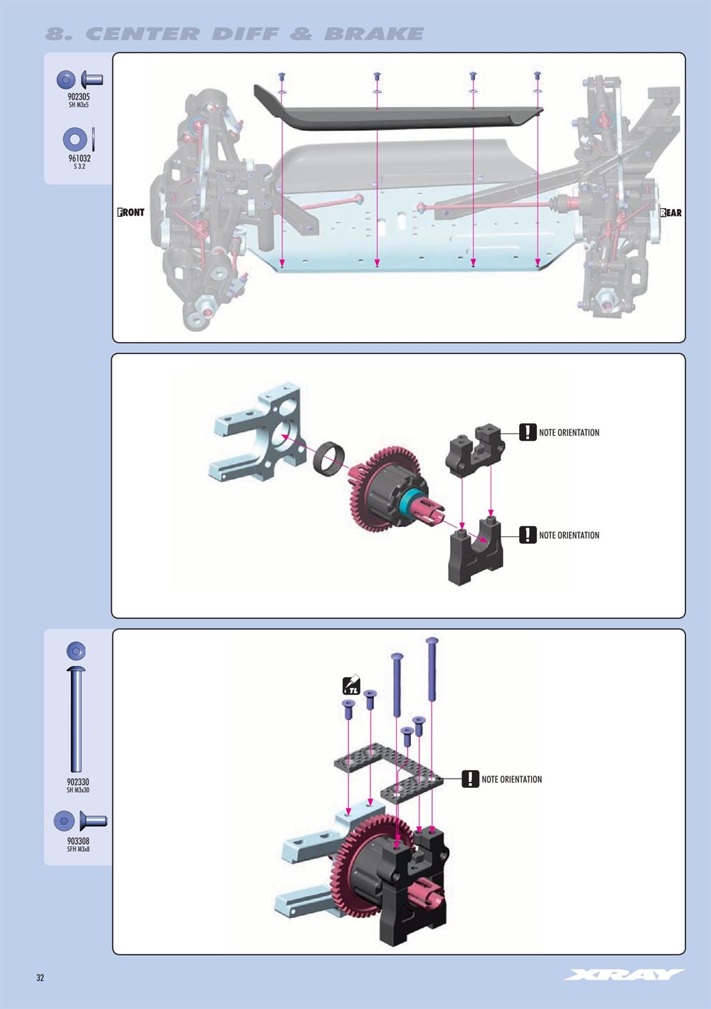 Xray - XB8E 2022 (XB8E'22) - Manual - Page 32