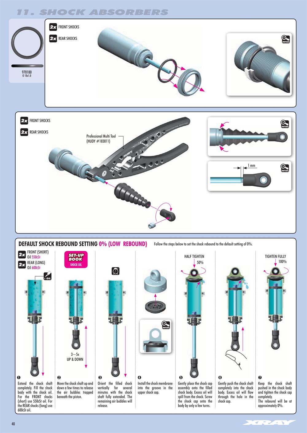 Xray - XB8E 2022 (XB8E'22) - Manual - Page 40