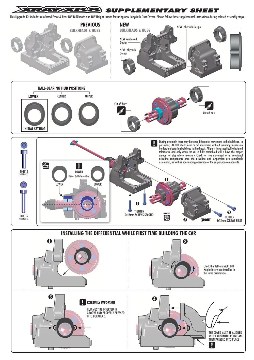 Xray - XB8E 2023 (XB8E'23) - Sup Manual - Page 1