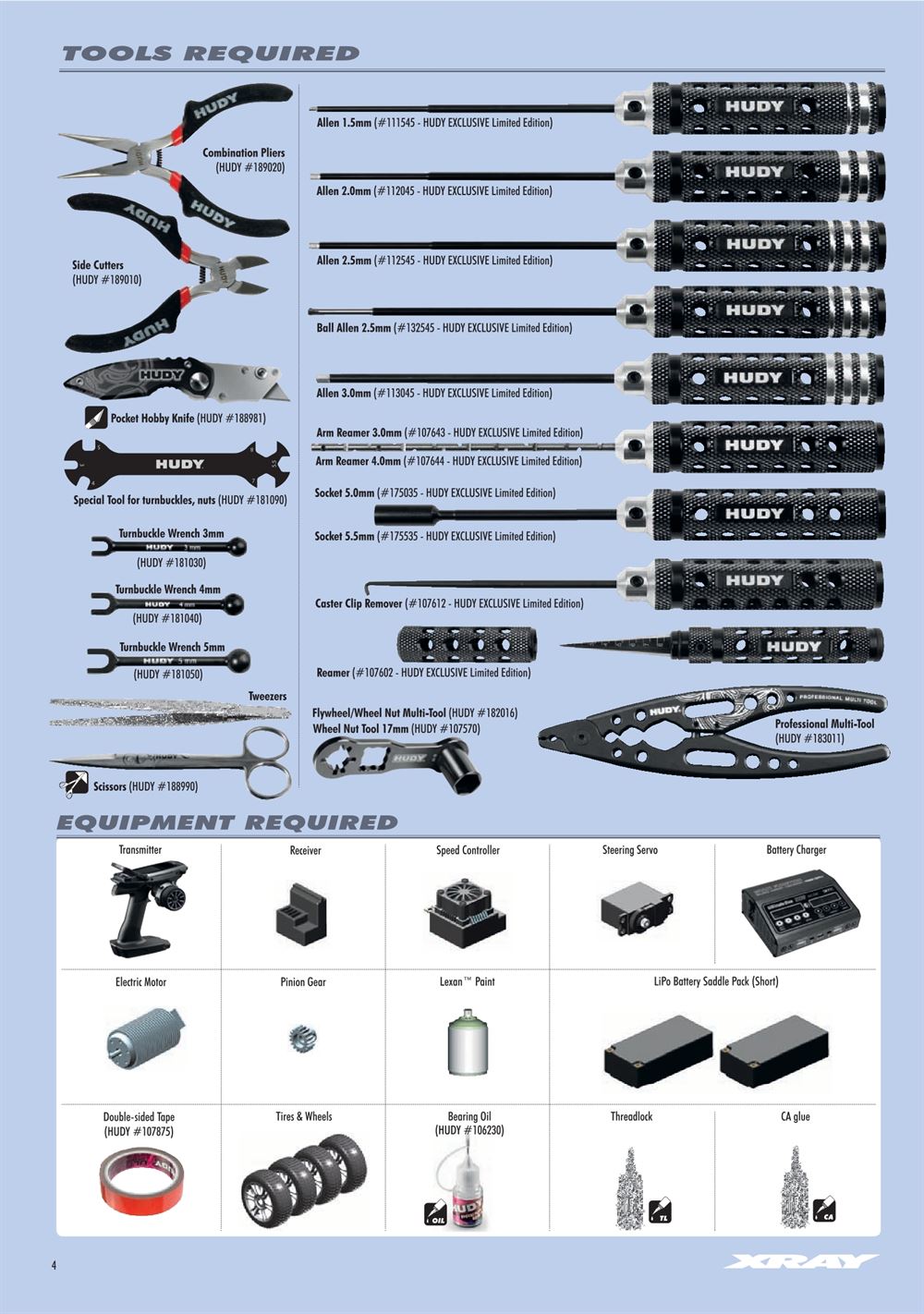 Xray - XB8E 2023 (XB8E'23) - Manual - Page 4