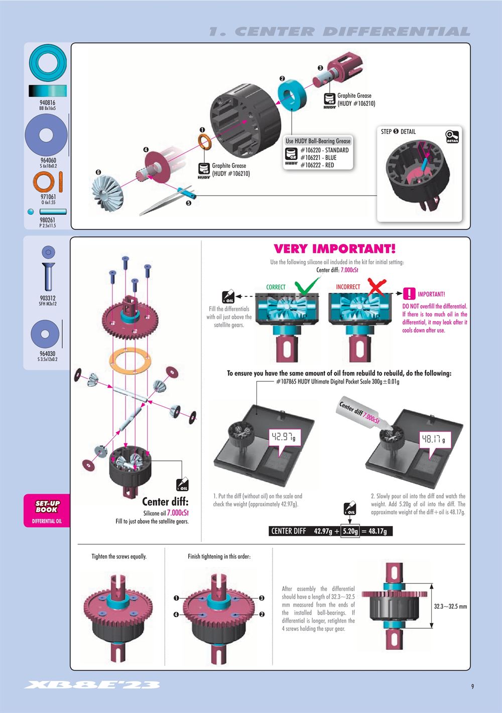 Xray - XB8E 2023 (XB8E'23) - Manual - Page 9