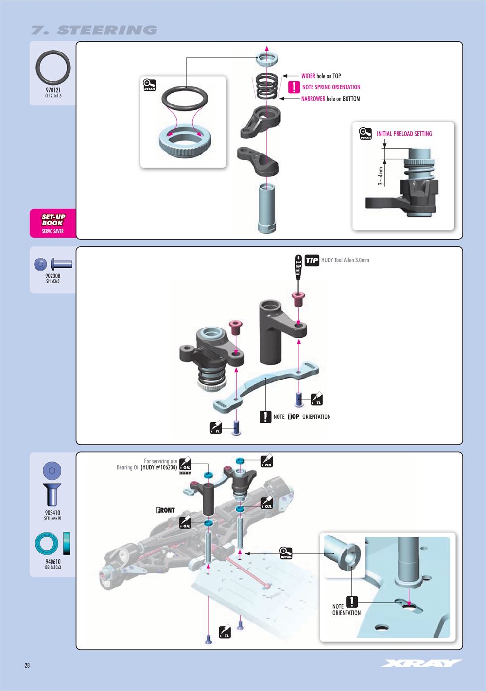 Xray - XB8E 2023 (XB8E'23) - Manual - Page 28