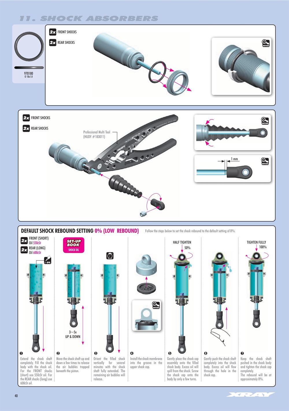 Xray - XB8E 2023 (XB8E'23) - Manual - Page 40