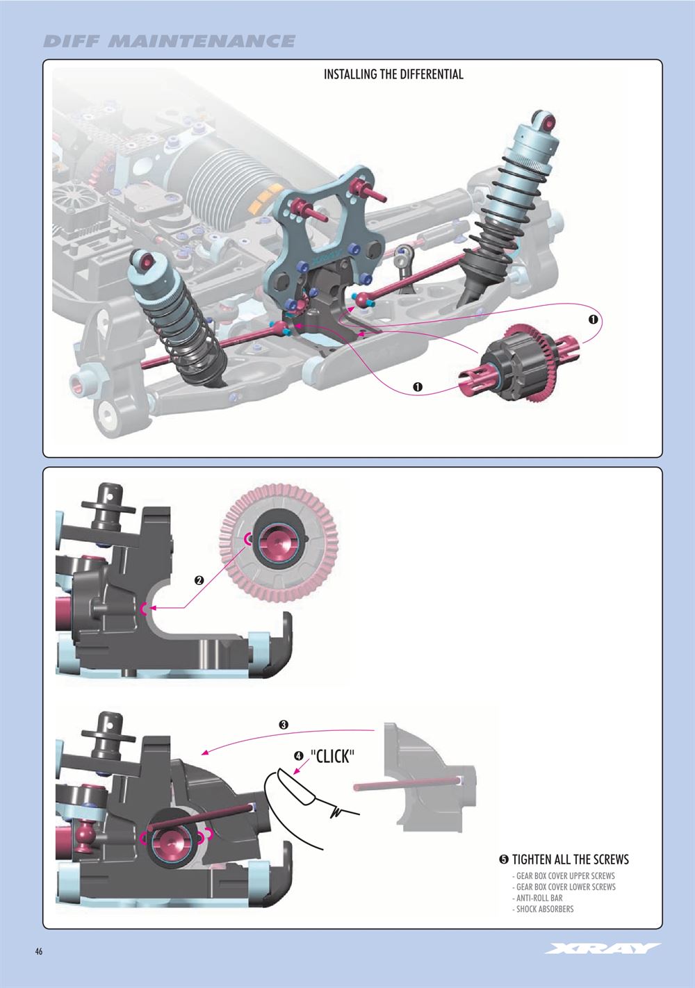 Xray - XB8E 2023 (XB8E'23) - Manual - Page 46