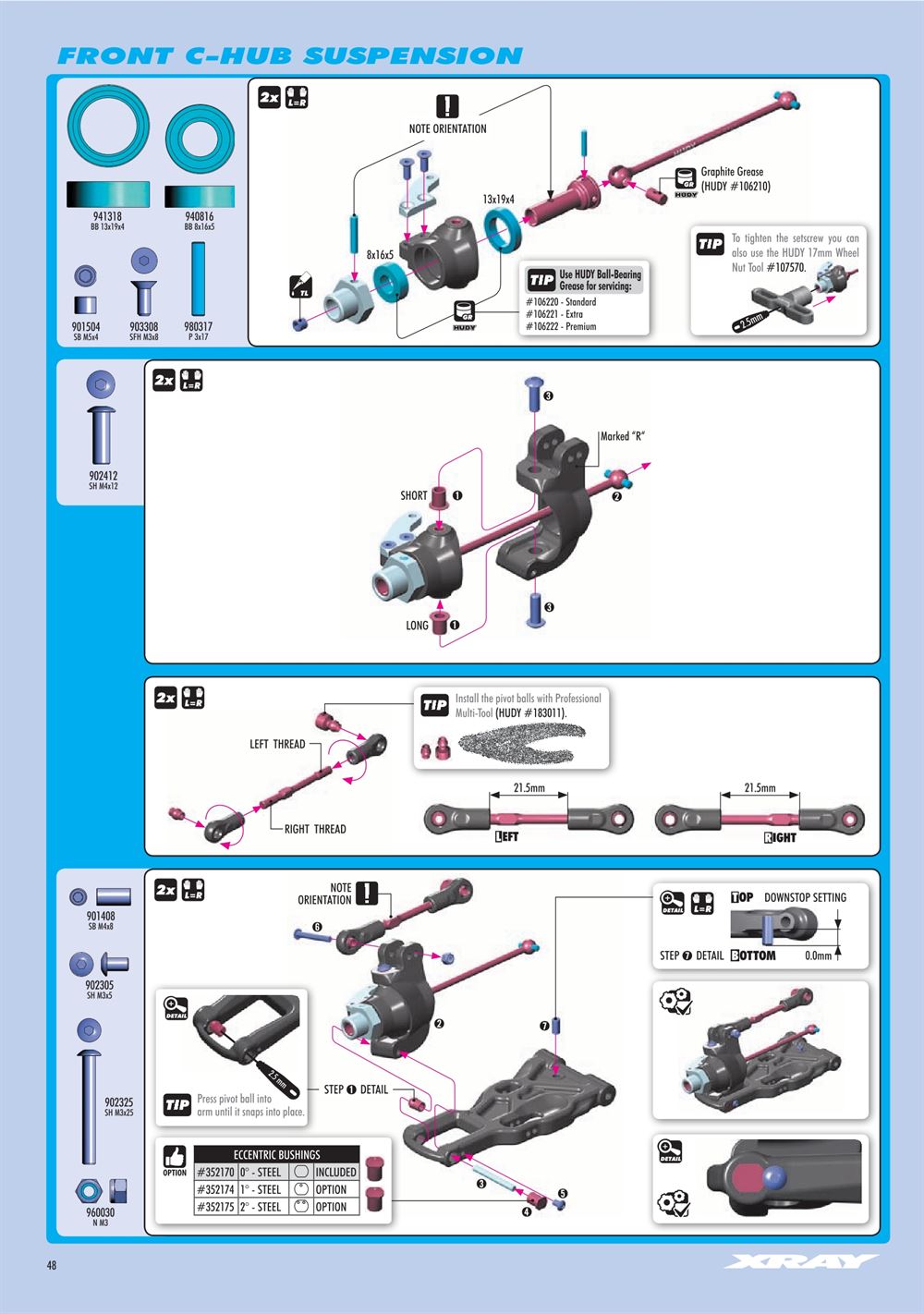Xray - XB8E 2023 (XB8E'23) - Manual - Page 48