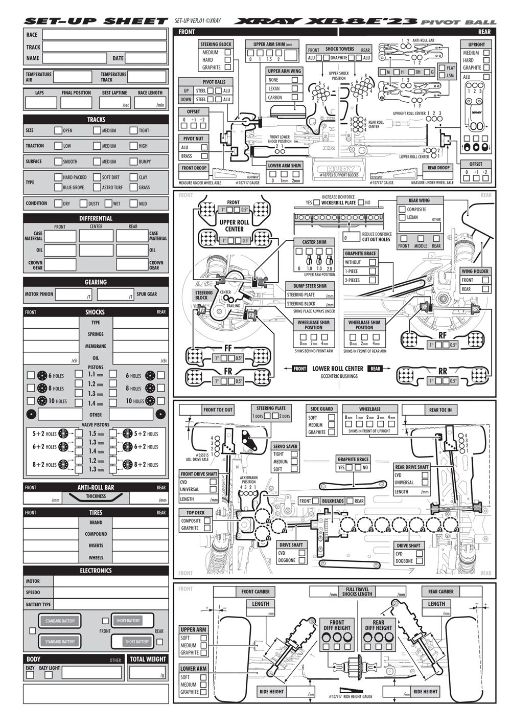 Xray - XB8E 2023 (XB8E'23) - Manual - Page 52