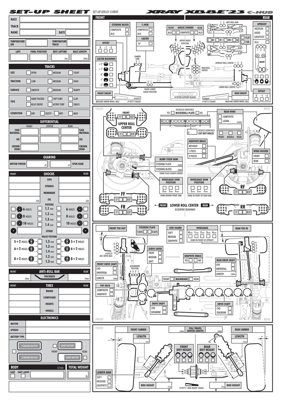 Xray - XB8E 2023 (XB8E'23) - Manual - Page 53
