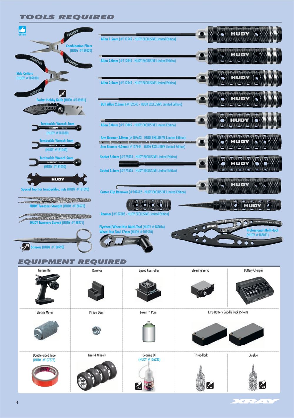 Xray - XB8E 2024 (XB8E'24) - Manual - Page 4