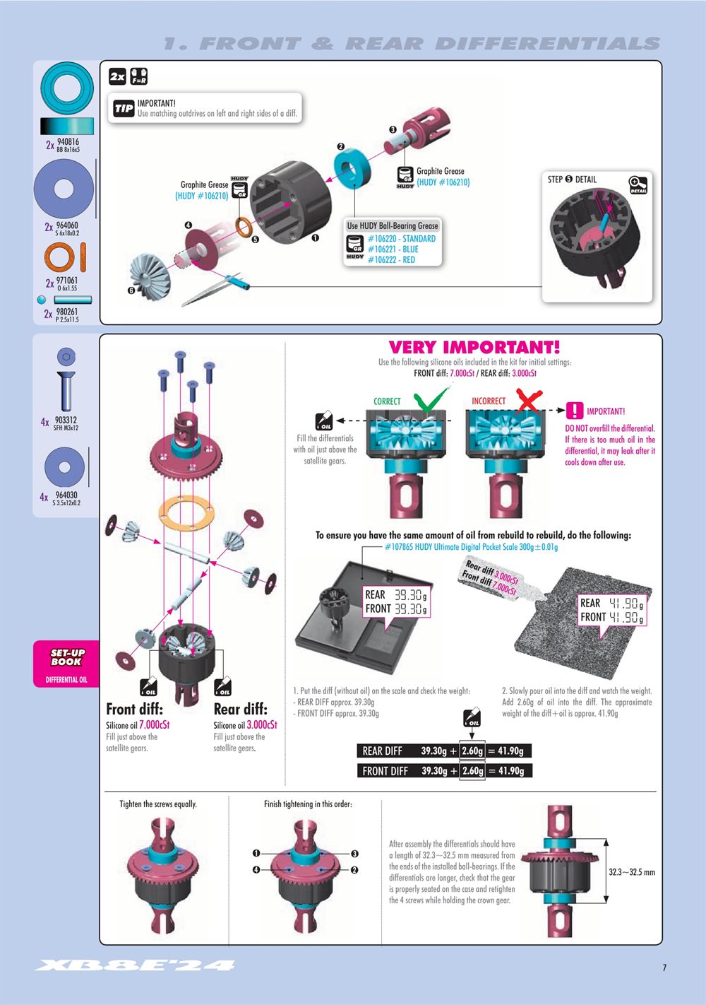 Xray - XB8E 2024 (XB8E'24) - Manual - Page 7