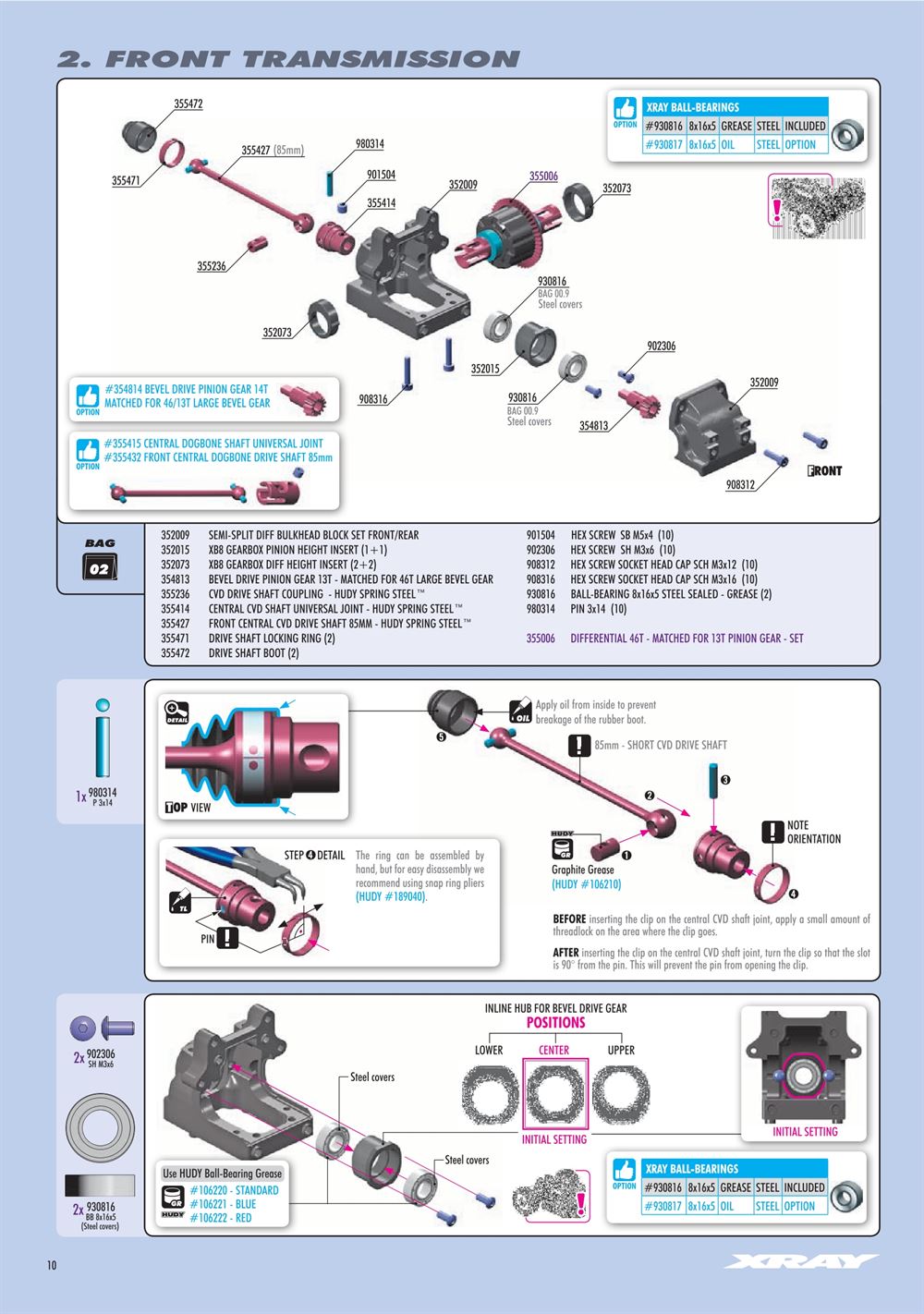 Xray - XB8E 2024 (XB8E'24) - Manual - Page 10