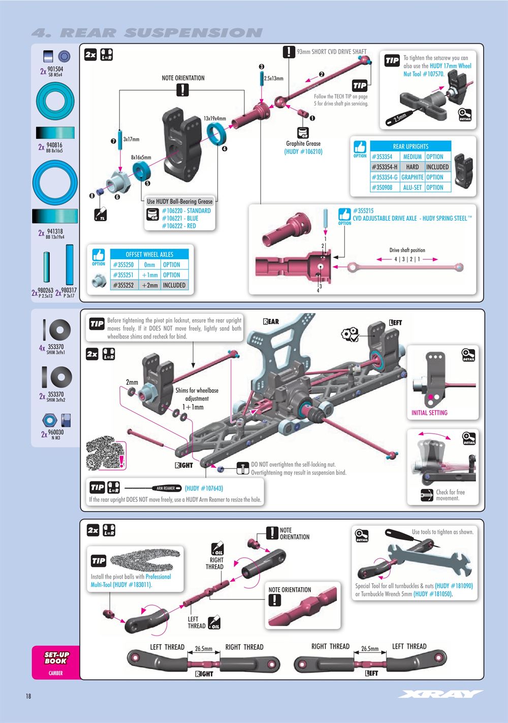 Xray - XB8E 2024 (XB8E'24) - Manual - Page 18