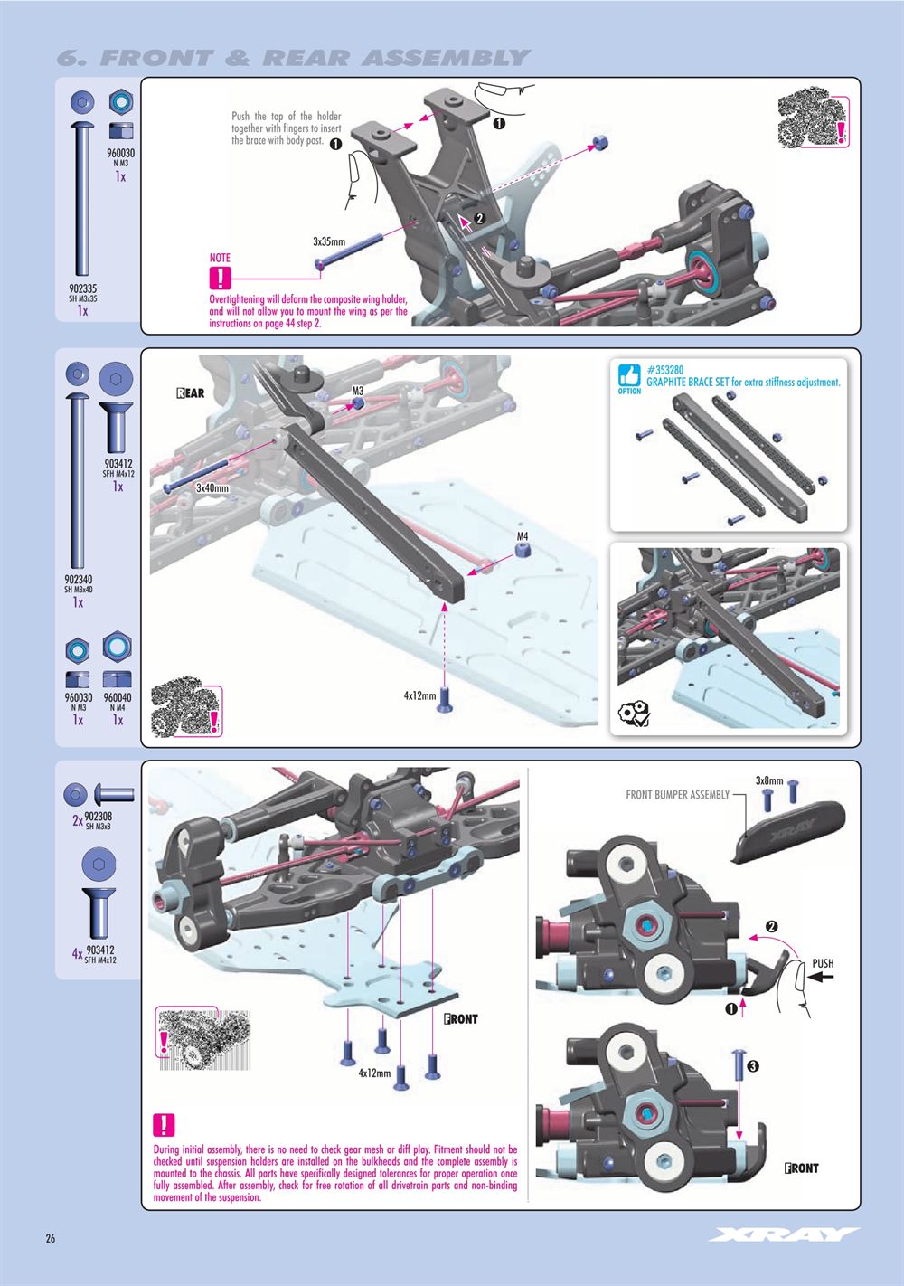 Xray - XB8E 2024 (XB8E'24) - Manual - Page 26