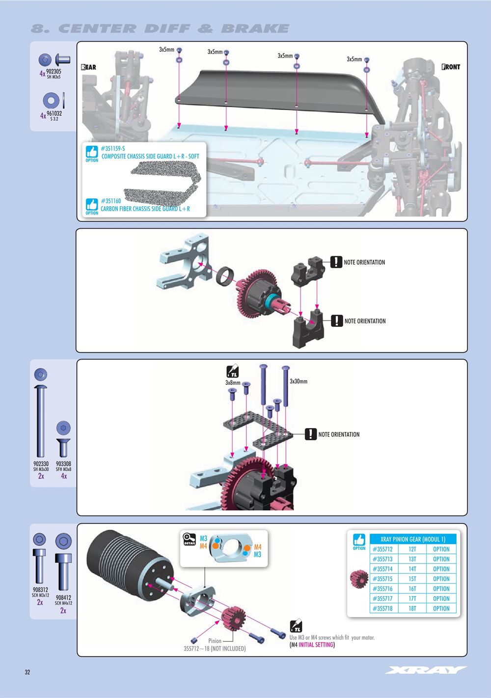 Xray - XB8E 2024 (XB8E'24) - Manual - Page 32