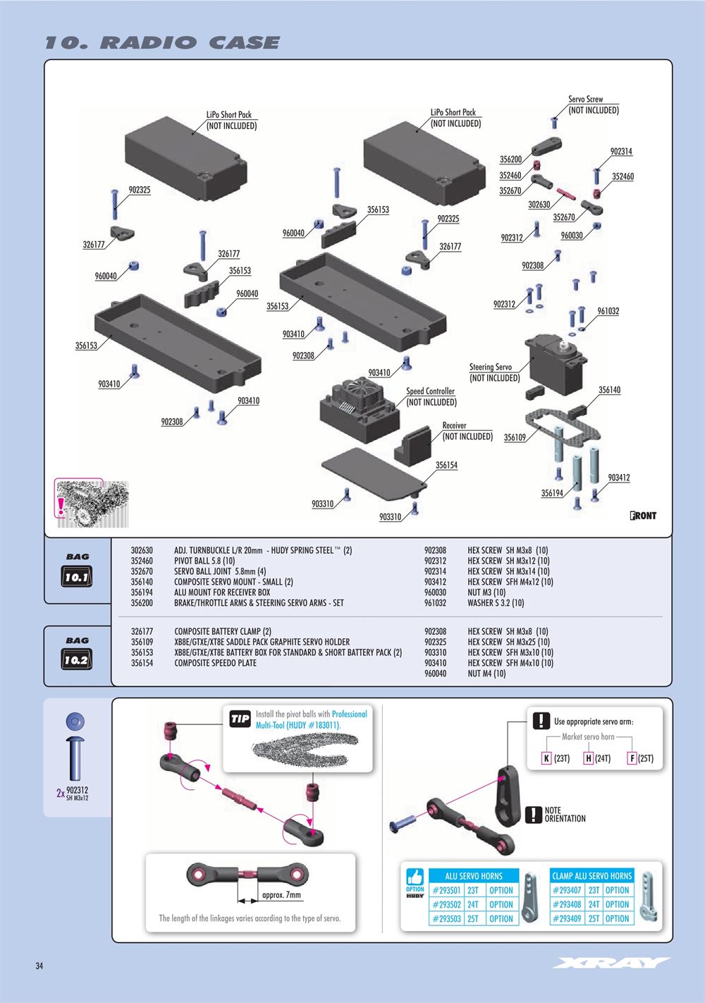 Xray - XB8E 2024 (XB8E'24) - Manual - Page 34