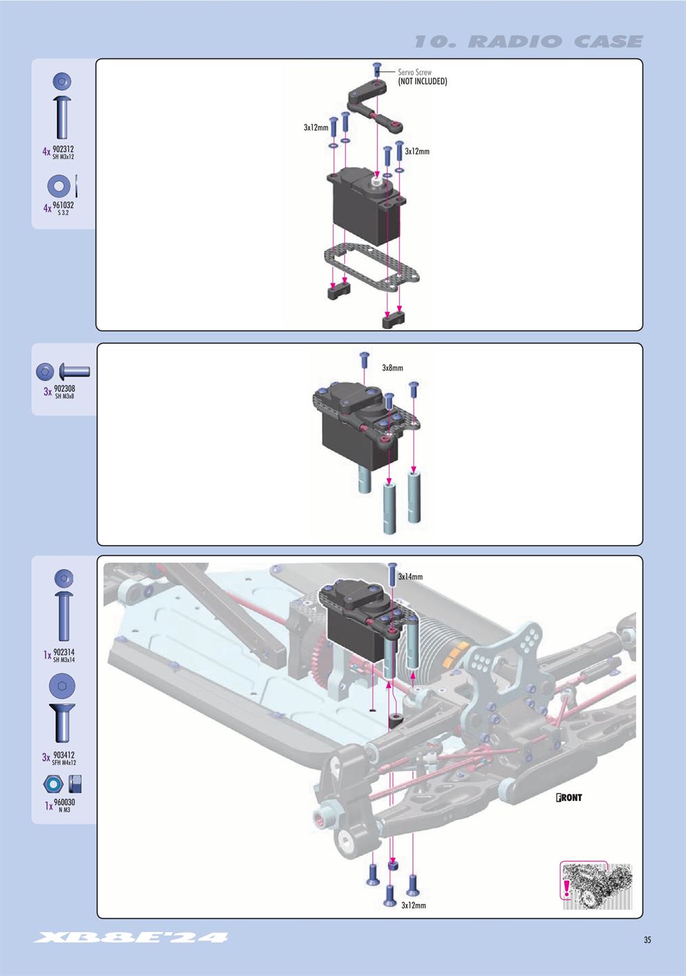Xray - XB8E 2024 (XB8E'24) - Manual - Page 35