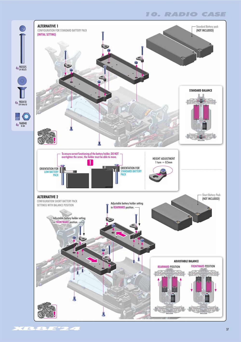 Xray - XB8E 2024 (XB8E'24) - Manual - Page 37