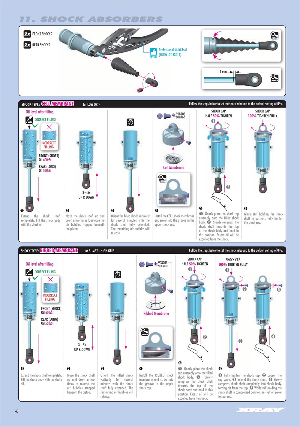 Xray - XB8E 2024 (XB8E'24) - Manual - Page 40