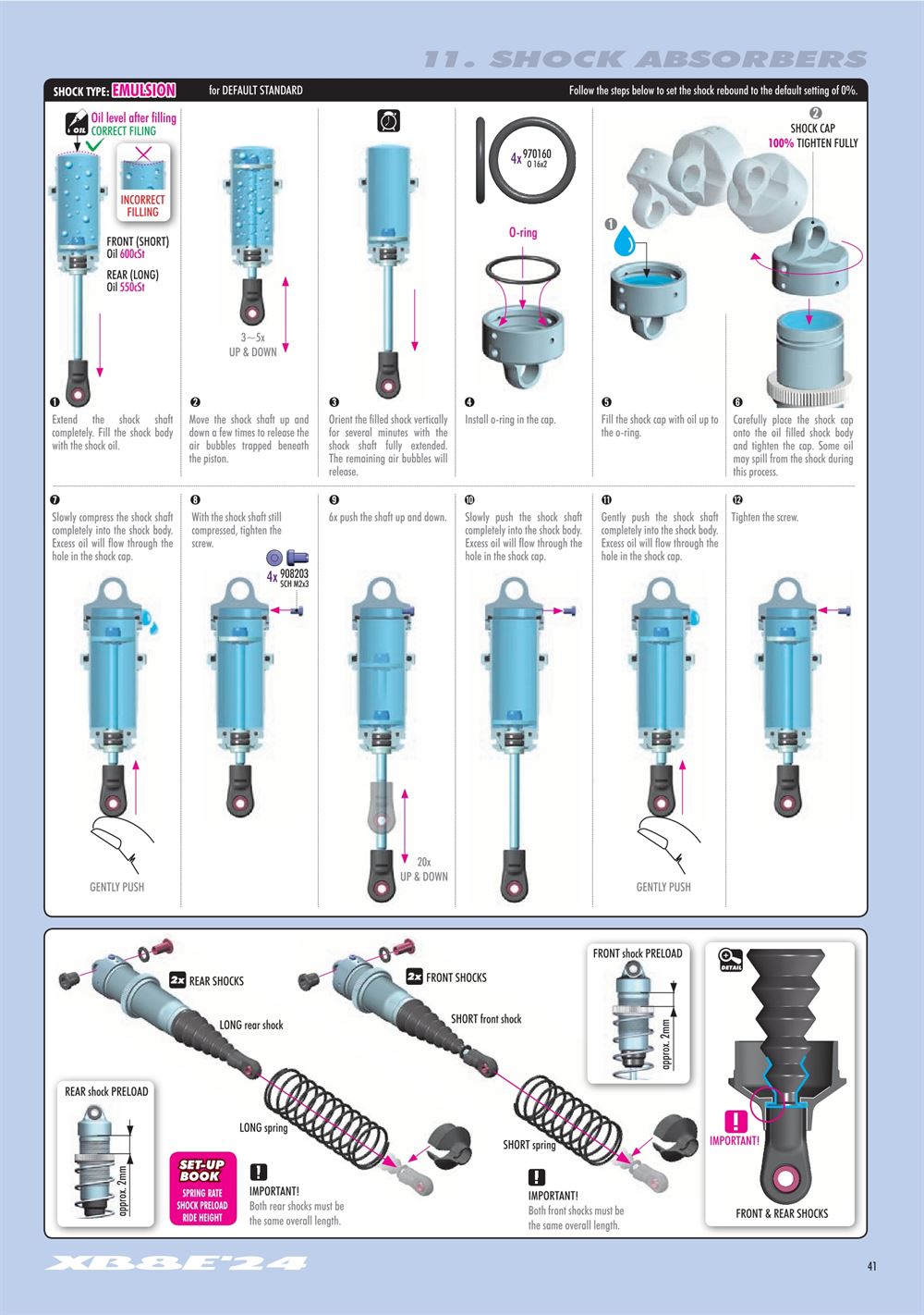 Xray - XB8E 2024 (XB8E'24) - Manual - Page 41