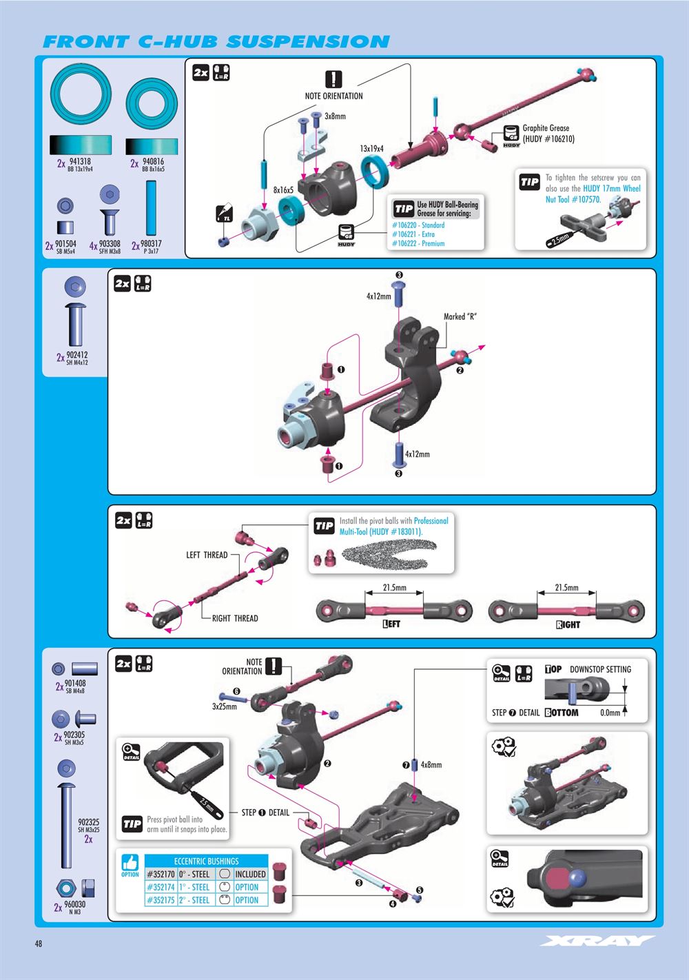 Xray - XB8E 2024 (XB8E'24) - Manual - Page 48