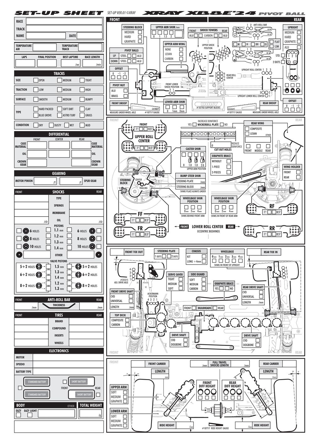 Xray - XB8E 2024 (XB8E'24) - Manual - Page 52