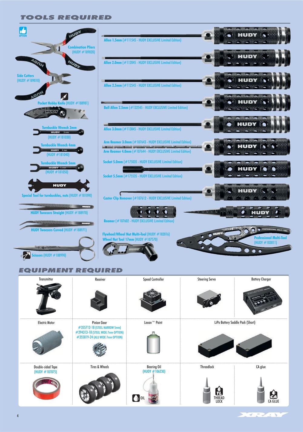 Xray - XB8E 2025 (XB8E'25) - Manual - Page 4