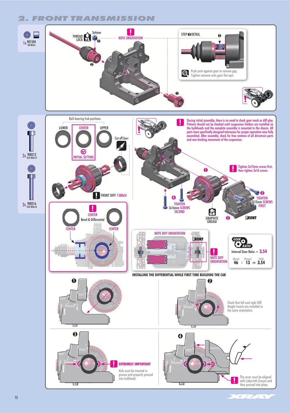 Xray - XB8E 2025 (XB8E'25) - Manual - Page 12