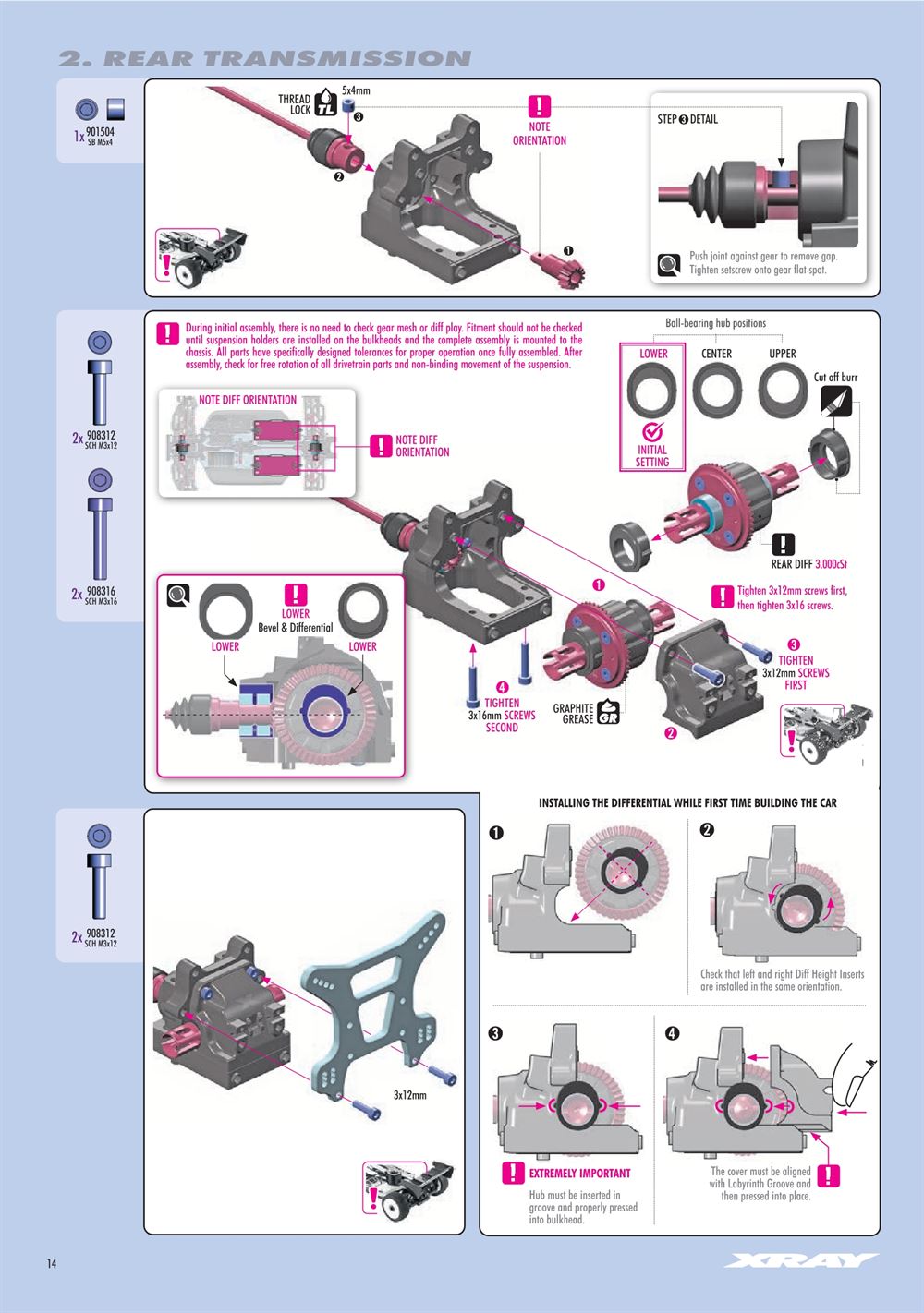 Xray - XB8E 2025 (XB8E'25) - Manual - Page 14