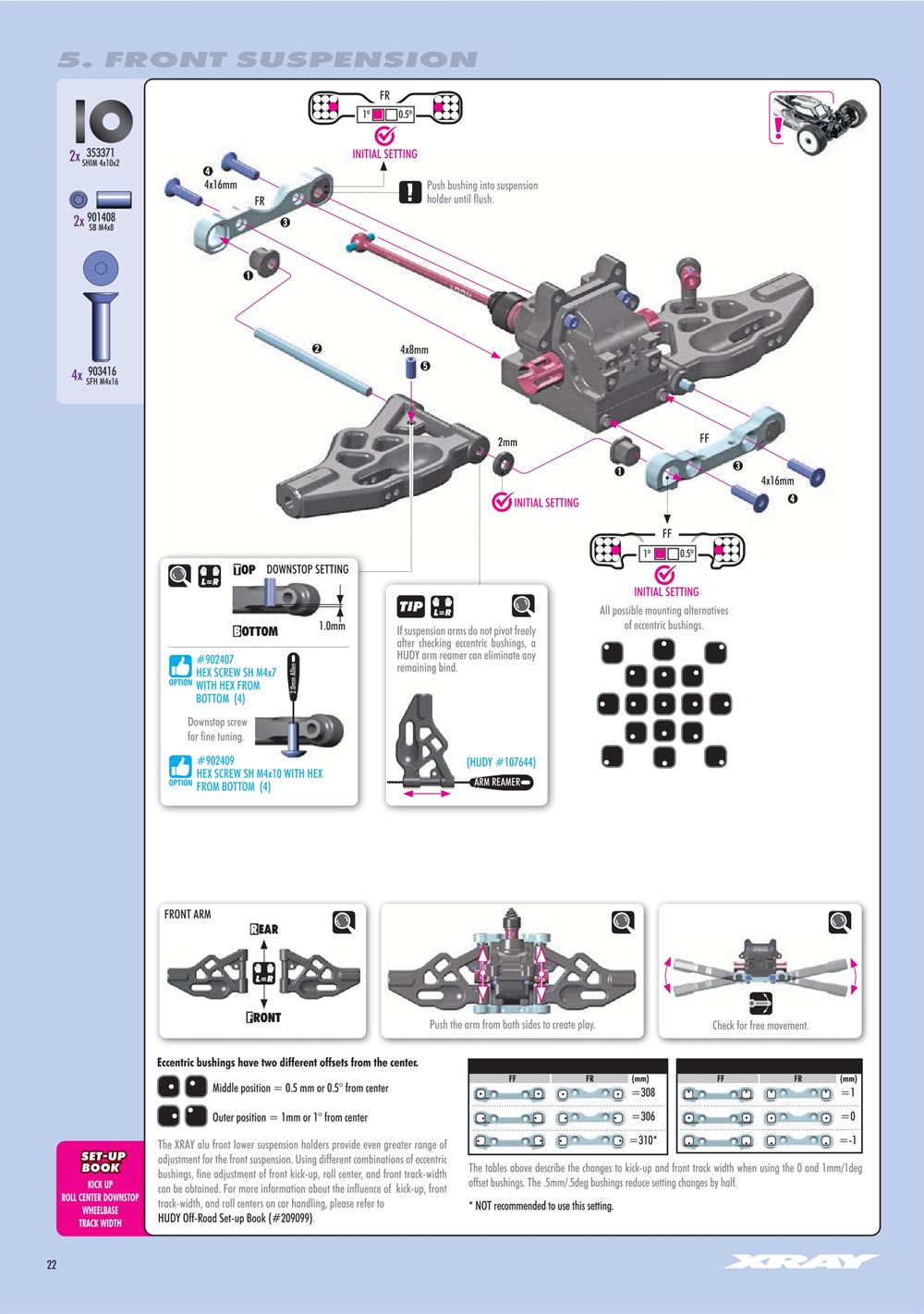 Xray - XB8E 2025 (XB8E'25) - Manual - Page 22