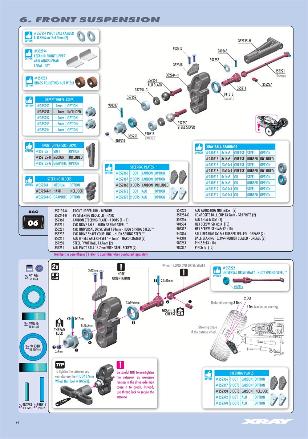 Xray - XB8E 2025 (XB8E'25) - Manual - Page 24