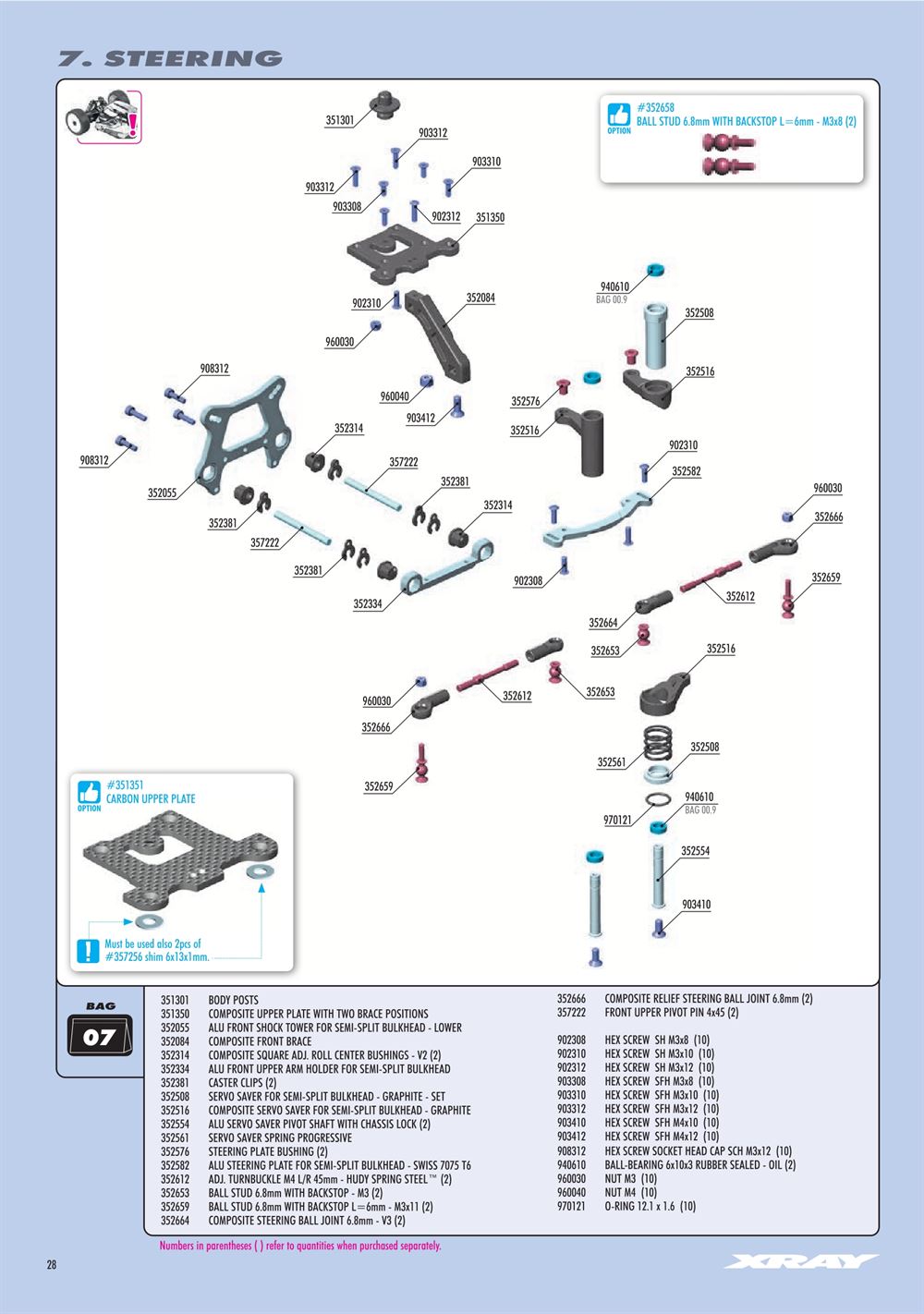 Xray - XB8E 2025 (XB8E'25) - Manual - Page 28